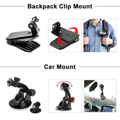 Nine-Piece Action Camera Accessories Set for Sports & Travel Global Swanky 02