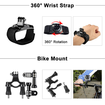 Nine-Piece Action Camera Accessories Set for Sports & Travel Global swanky 3