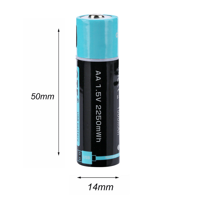 No. 5 1.5V 1500mAh USB Rechargeable Battery – Fast, Safe Charging Global swanky 
