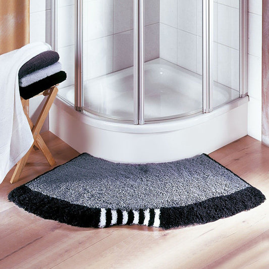 Non-Slip Fan-Shaped Bath Mat for Shower Room Door Global Swanky 3