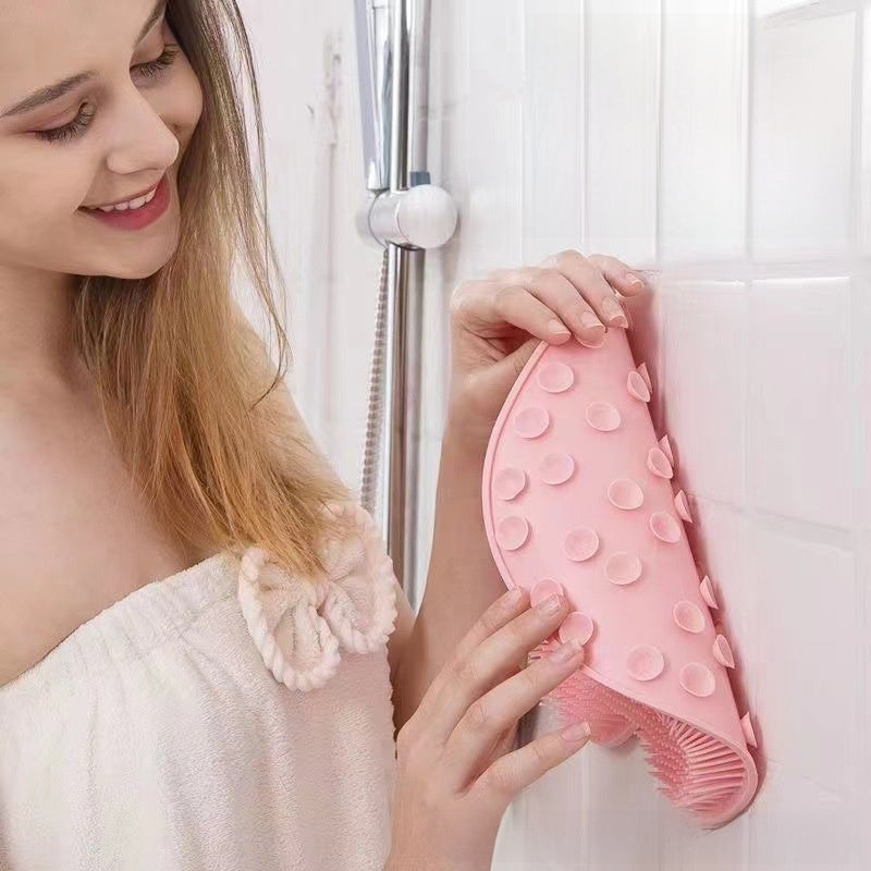 Non-Slip Silicone Foot Back Scrubber Pad Bath Shower Care globalswanky 03