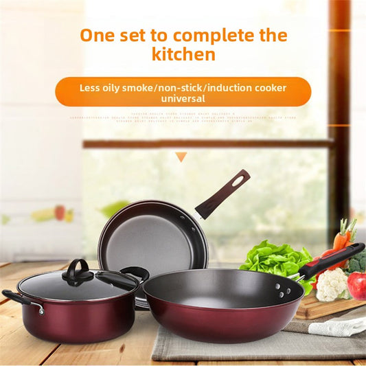 Nonstick Cookware Set Durable Pots and Pans for Home Meals globalswanky 03