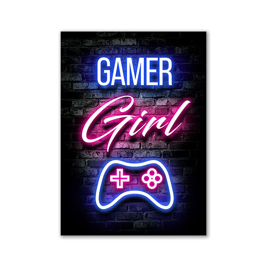Nordic Neon Advertising Game Canvas Core for Wall Decor USA Global Swanky 2