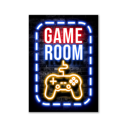 Nordic Neon Advertising Game Canvas Core for Wall Decor USA Global Swanky 3