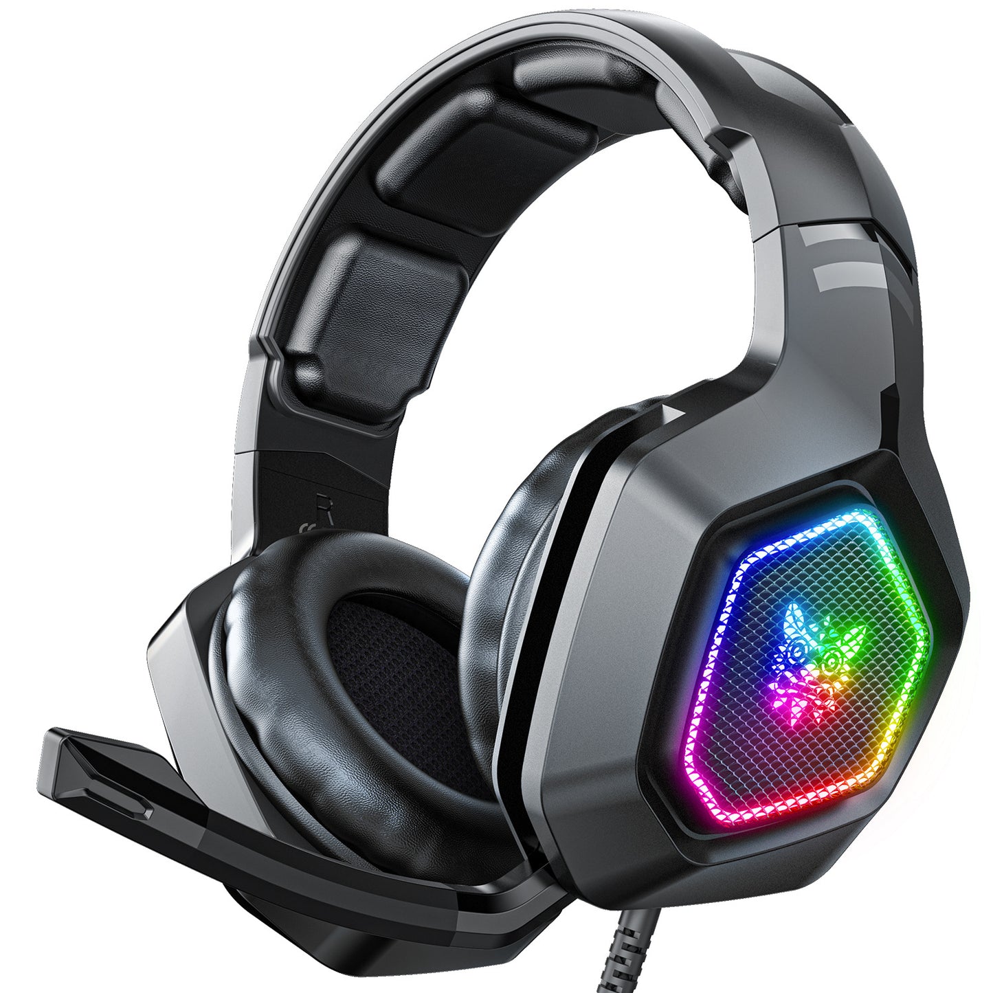 ONIKUMA K10 RGB Gaming Headset With Mic for PC Console Gear globalswanky 01
