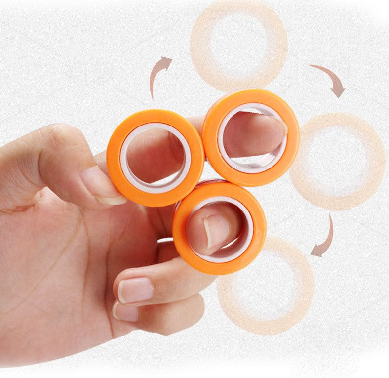 Office Decompression Toy Ring Magnetic Finger Ring Stress Toy globalswanky 013