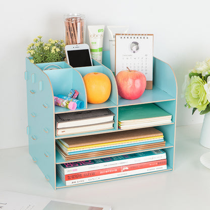  Office Desk Wooden Storage Box Elegant Organizer  Workspace
global-swanky 3