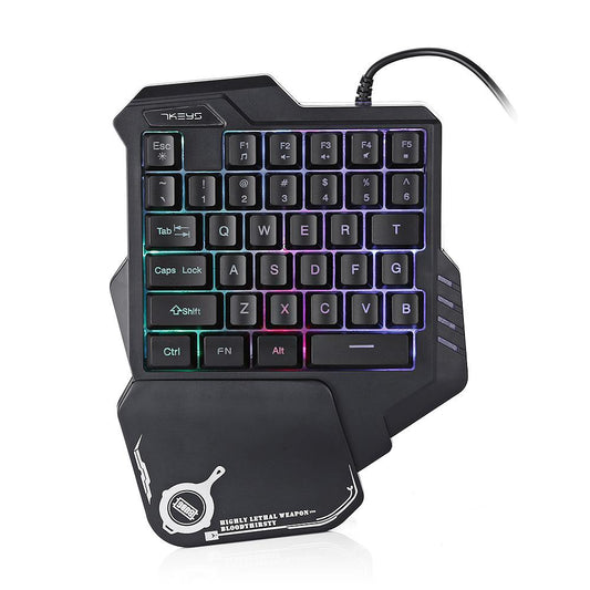 One-Handed Mechanical Gaming Keyboard Portable Gaming Controller globalswanky 01