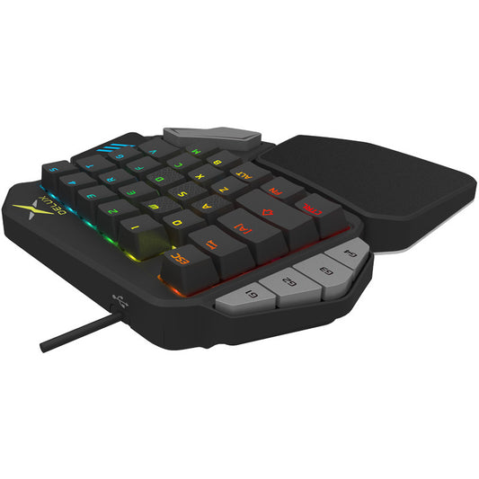 One-Handed Mechanical Gaming Keyboard with RGB & Programmable Keys  Global swanky 1