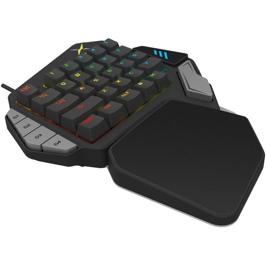 One-Handed Mechanical Gaming Keyboard with RGB & Programmable Keys  Global swanky 2