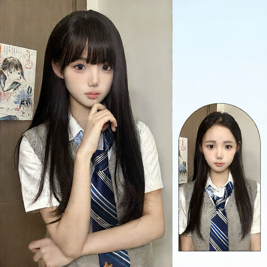 One Piece Full Coverage Wig With a Soft Natural Seamless Fit Global Swanky 02