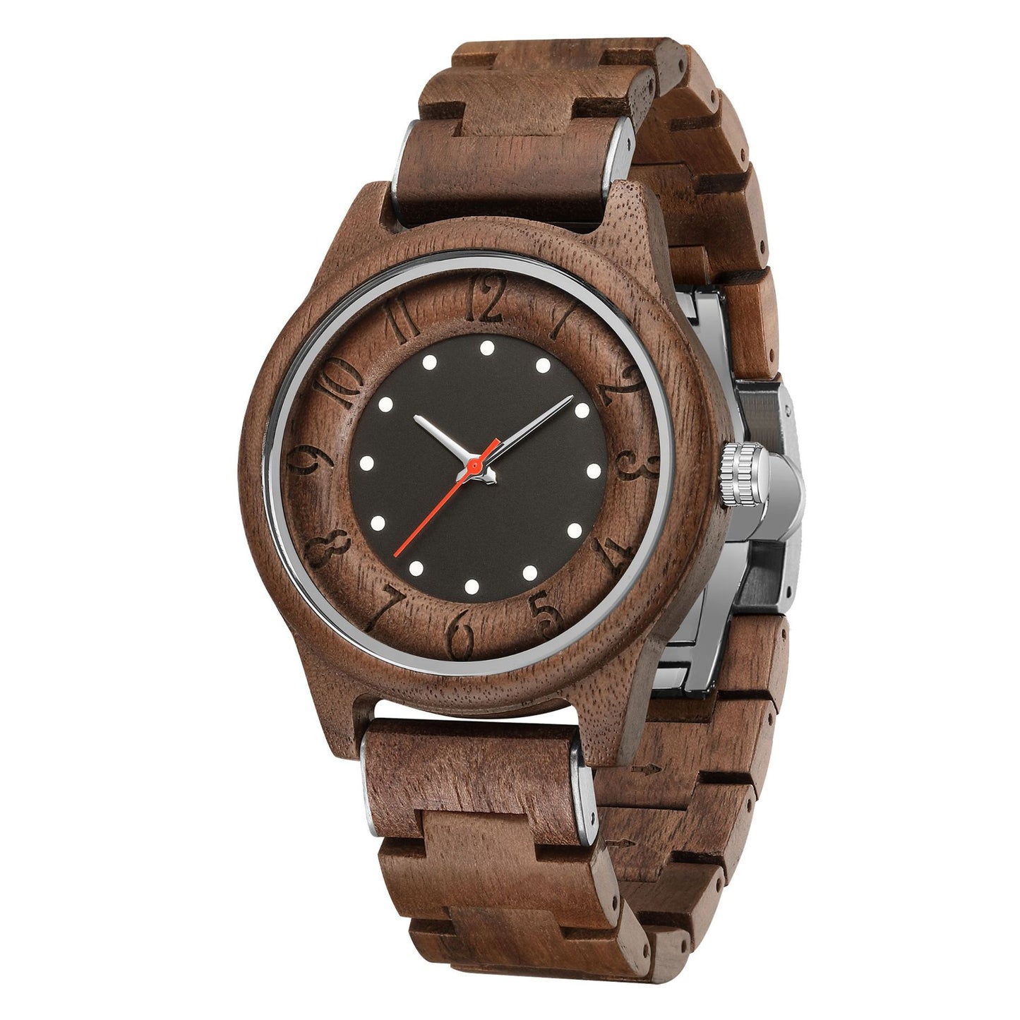 One Piece Wooden Fashionable Quartz Watch Global swanky 3