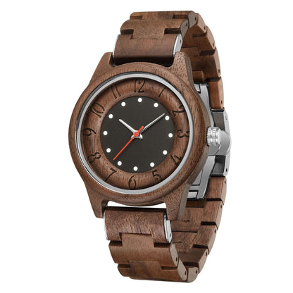 One Piece Wooden Fashionable Quartz Watch Global swanky 3