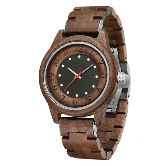 One Piece Wooden Fashionable Quartz Watch Global swanky 3