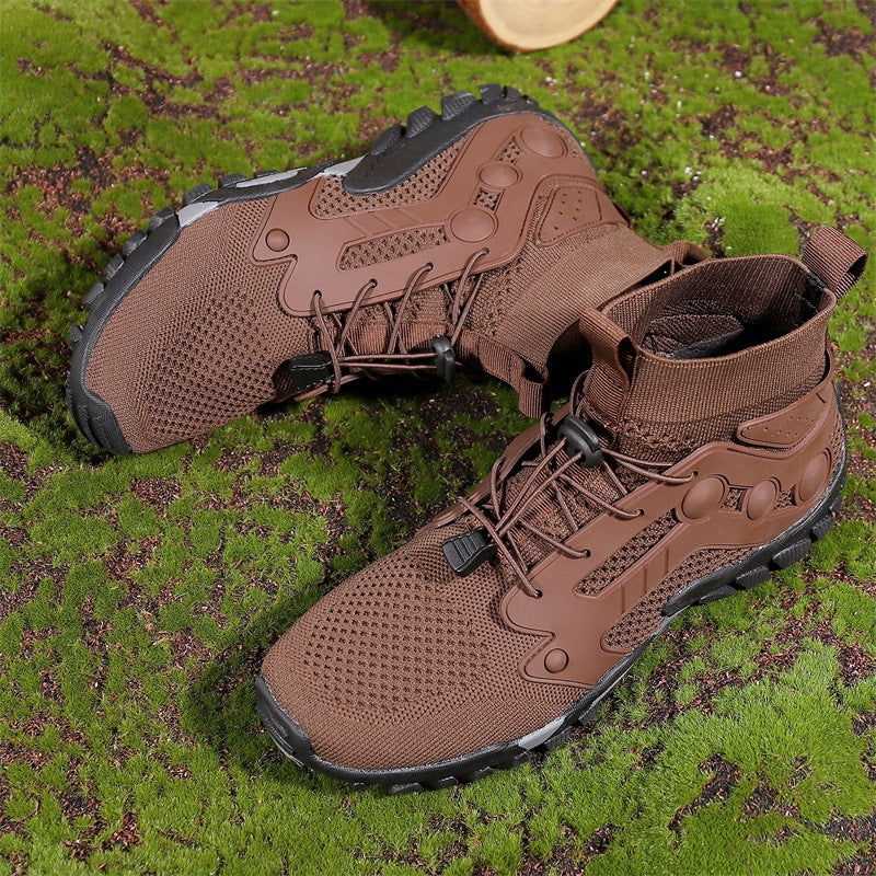 Outdoor Large Size Hiking Shoes Men's Lightweight High-top Global swanky 2
