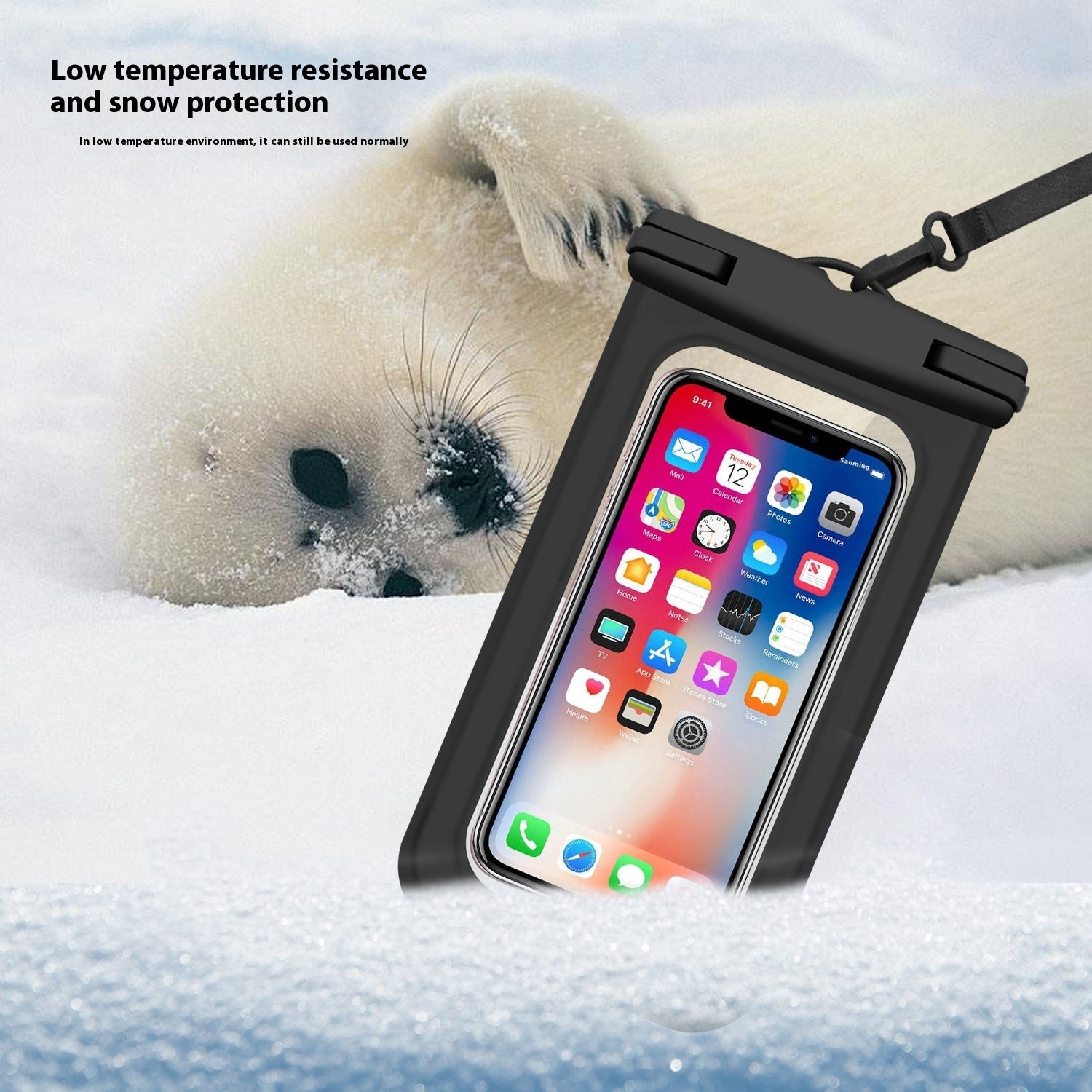 Outdoor Mobile Phone Waterproof Bag for Swimming Diving Use globalswanky 01
