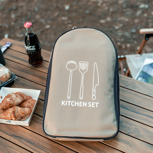 Outdoor Stainless Steel Camping Cookware Set Portable Kit  global-swanky 1