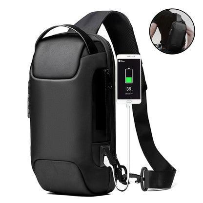 Oxford Crossbody Bags With USB Anti-Theft Shoulder Chest Pack Global swanky 1