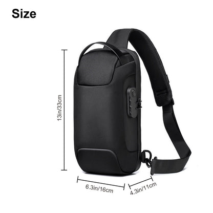 Oxford Crossbody Bags With USB Anti-Theft Shoulder Chest Pack Global swanky 3