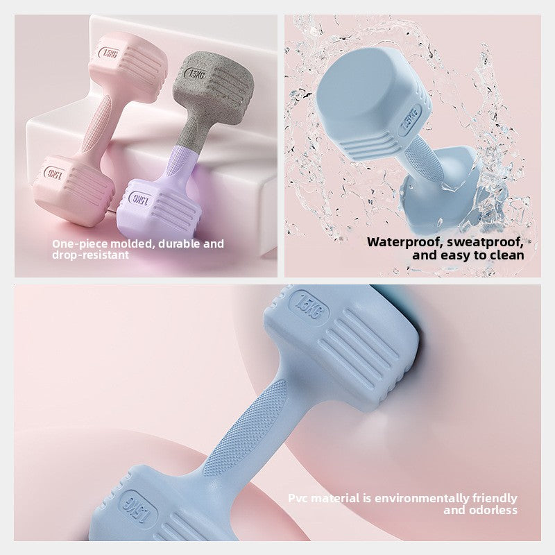 PVC Dumbbell Set for Home Fitness Workout Strength Training globalswanky 02
