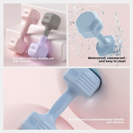 PVC Dumbbell Set for Home Fitness Workout Strength Training globalswanky 02