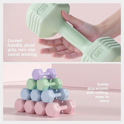 PVC Dumbbell Set for Home Fitness Workout Strength Training globalswanky 03