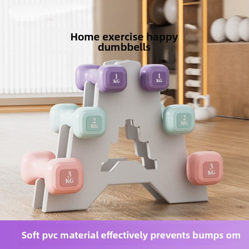 PVC Dumbbells for Women and Beginners Home Fitness Gear Set globalswanky 03