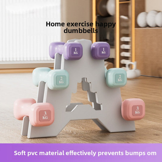 PVC Dumbbells for Women and Beginners Home Fitness Gear Set globalswanky 03