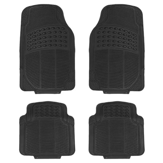 PVC Rubber Floor Mats 4Pcs for Cars SUVs Trucks Heavy Duty Set Global swanky 1