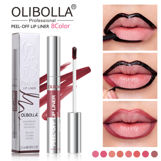 Peel-Off Matte Lip Gloss and Liner Set for Long-Lasting Color globalswanky 01