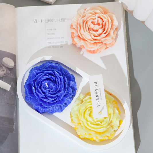 Peony Flower Silicone Mold for DIY Candles Craft Decor Uses Global  Swanky 3