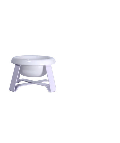 Pet Bowls Creative Antislip Cat Feeding Bowl Cat Food Bowl With Iron Stand 2 In 1 Pet Food Water Feeder Pet Feeding Supplies Global swankw 2