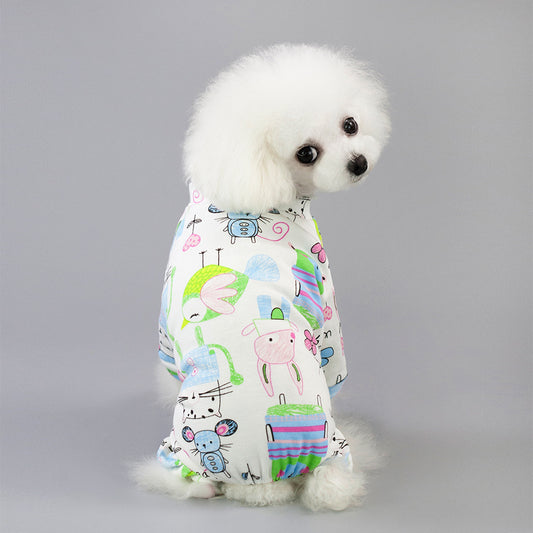  Pet Four-Legged Cotton Home Clothes Cartoon Fruit Dog Pajamas
/global-swanky 2