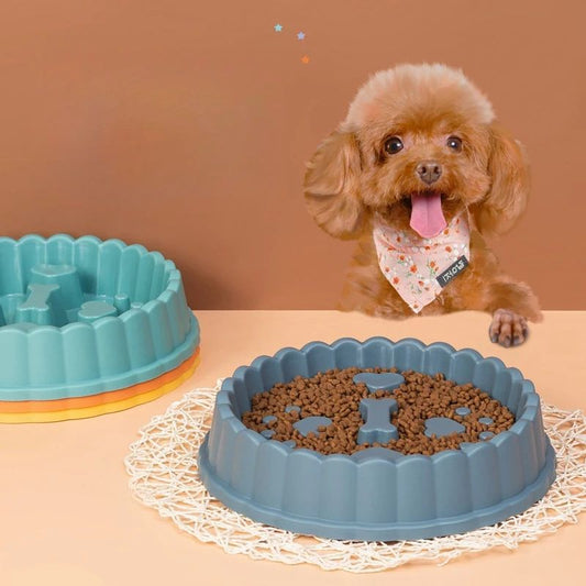 Pet Supplies Dog Cat Anti Choking Feeding Food Bowls Puppy Slow Down Eating Feeder Dish Prevent Obesity New Product Variety Global swanky 2