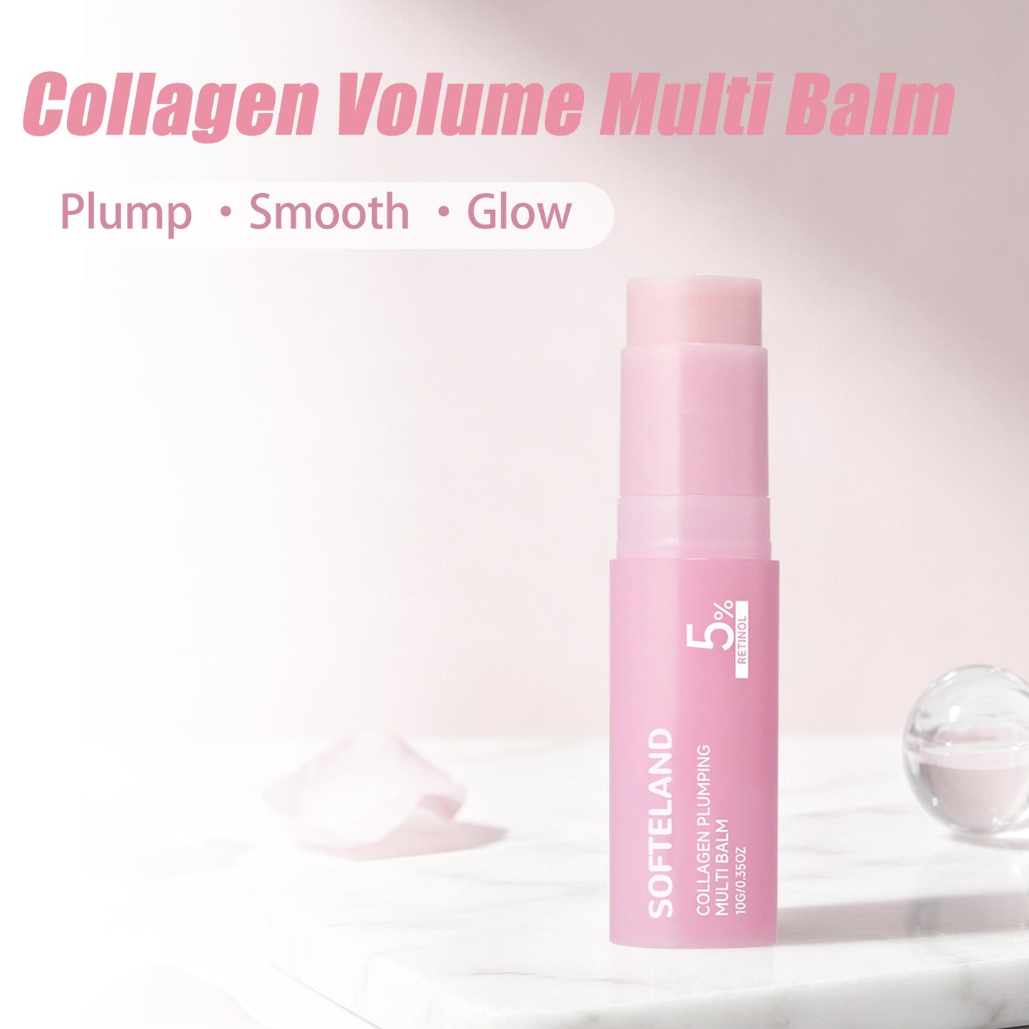 Pink Collagen Volume Multi Balm for Smooth Glowing Skin Care globalswanky 03