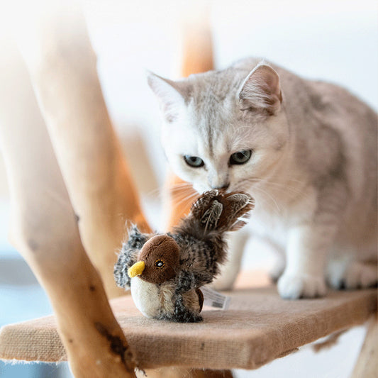 Plush Cat Toys with Sound for Interactive Pet Entertainment global-swanky 1