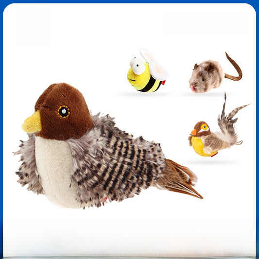 Plush Cat Toys with Sound for Interactive Pet Entertainment global-swanky 3