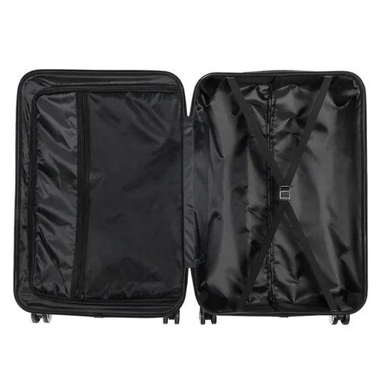 Portable 3-in-1 ABS Trolley Case Set in Orange 20inch 24inch global swanky 2