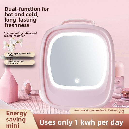  Portable Beauty Refrigerator with LED Mirror and Cooling global-swanky 2