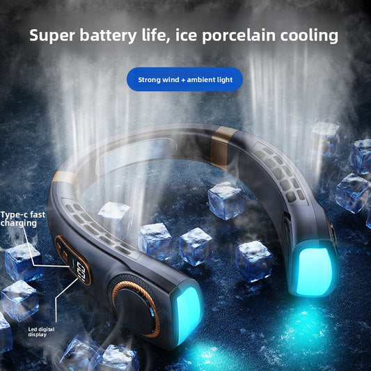  Portable Bladeless Neck Fan with USB Charging and Airflow global-swanky 3