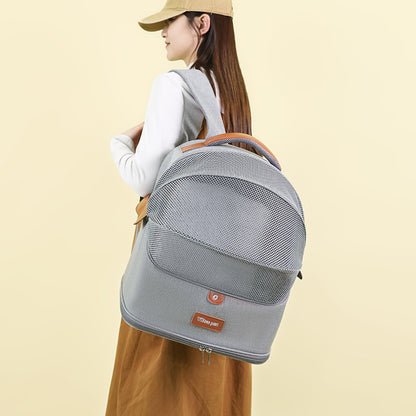 Portable Breathable Cat Backpack Large Capacity Expandable Global swanky 3