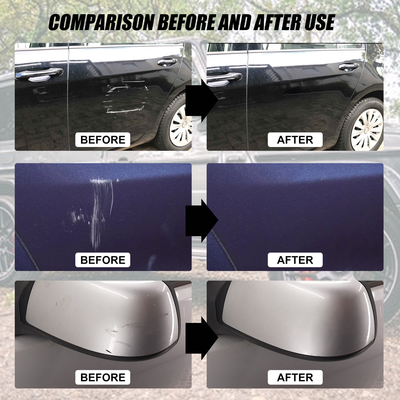 Portable Car Paint Care Cream for Light Scratch Surface Repair Global swanky 3