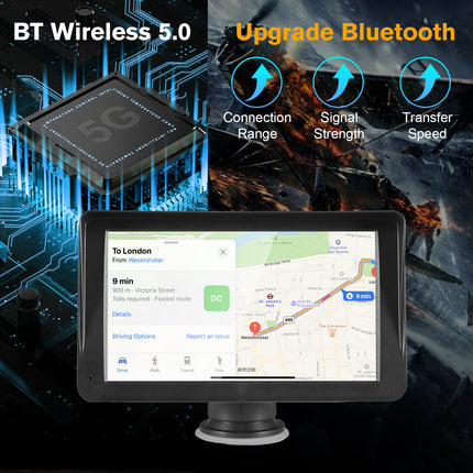 Portable Car Stereo Wireless CarPlay Android Auto 7 Inch global swanky 1