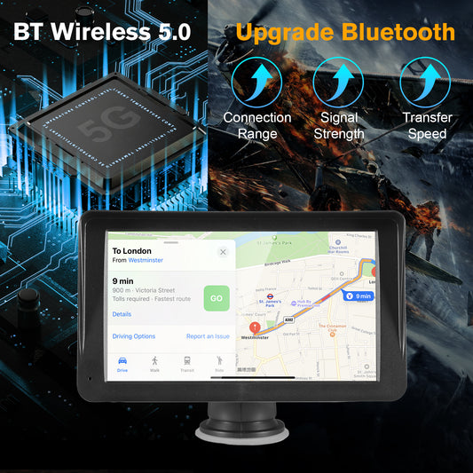 Portable Car Stereo Wireless CarPlay Android Auto 7 Inch global swanky 1