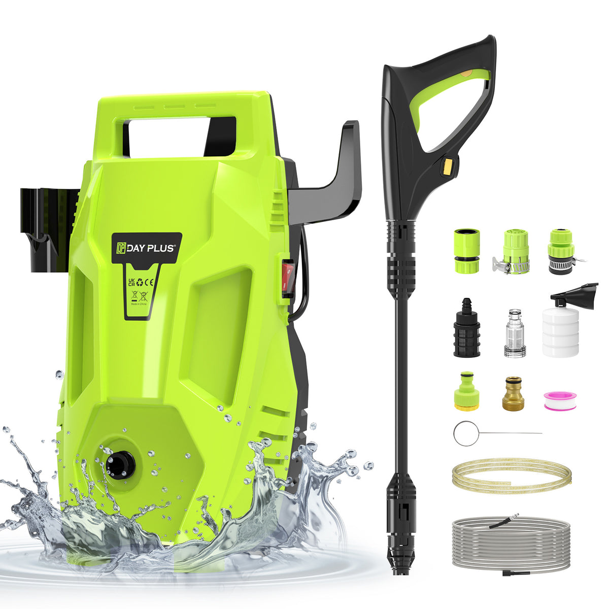 Portable Electric Car Washer High Pressure Cleaning Gun globalswanky 01