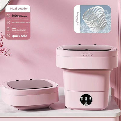  Portable Folding Washing Machine 8L Mini Washer for Travel global-swanky 3