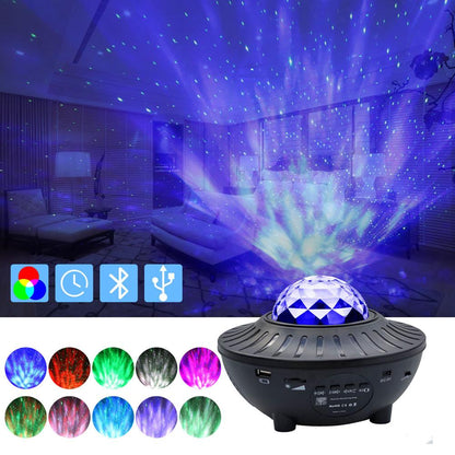 Portable LED Bluetooth Music Projector Light for Home & Party globalswanky 03