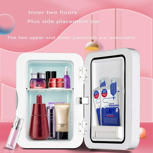Portable Mini Makeup Fridge Cooler and Warmer for Cosmetics globalswanky 03