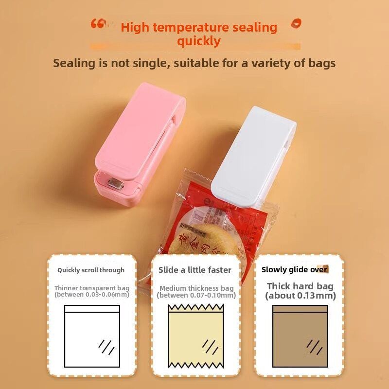 Portable Mini Vacuum Food Sealer for Fresh Food Storage Use global-swanky 2