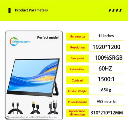 Portable Monitor for Easy Laptop Extension at Work and Travel Global swanky 2